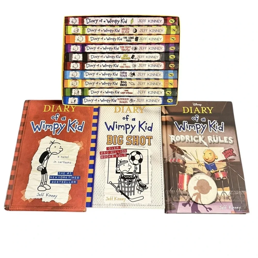 Bundle Of 13 Diary of a Wimpy Kid Box Collection Plus 3 Extra Hard/Soft Cover